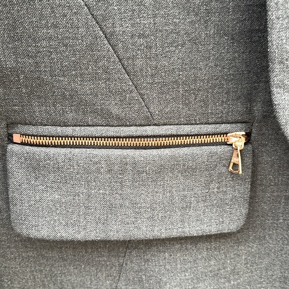 Kit & Ace Borrowed from the Boys Wool Silk Cashmere Oversized Blazer Preppy sz 2 - Picture 4 of 15